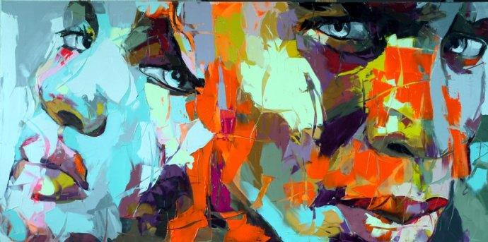 Francoise Nielly Portrait Palette Painting Expression Face242